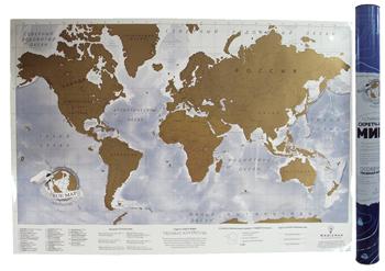 фото Книга скетч карта мира "truemap adventure" генезис
