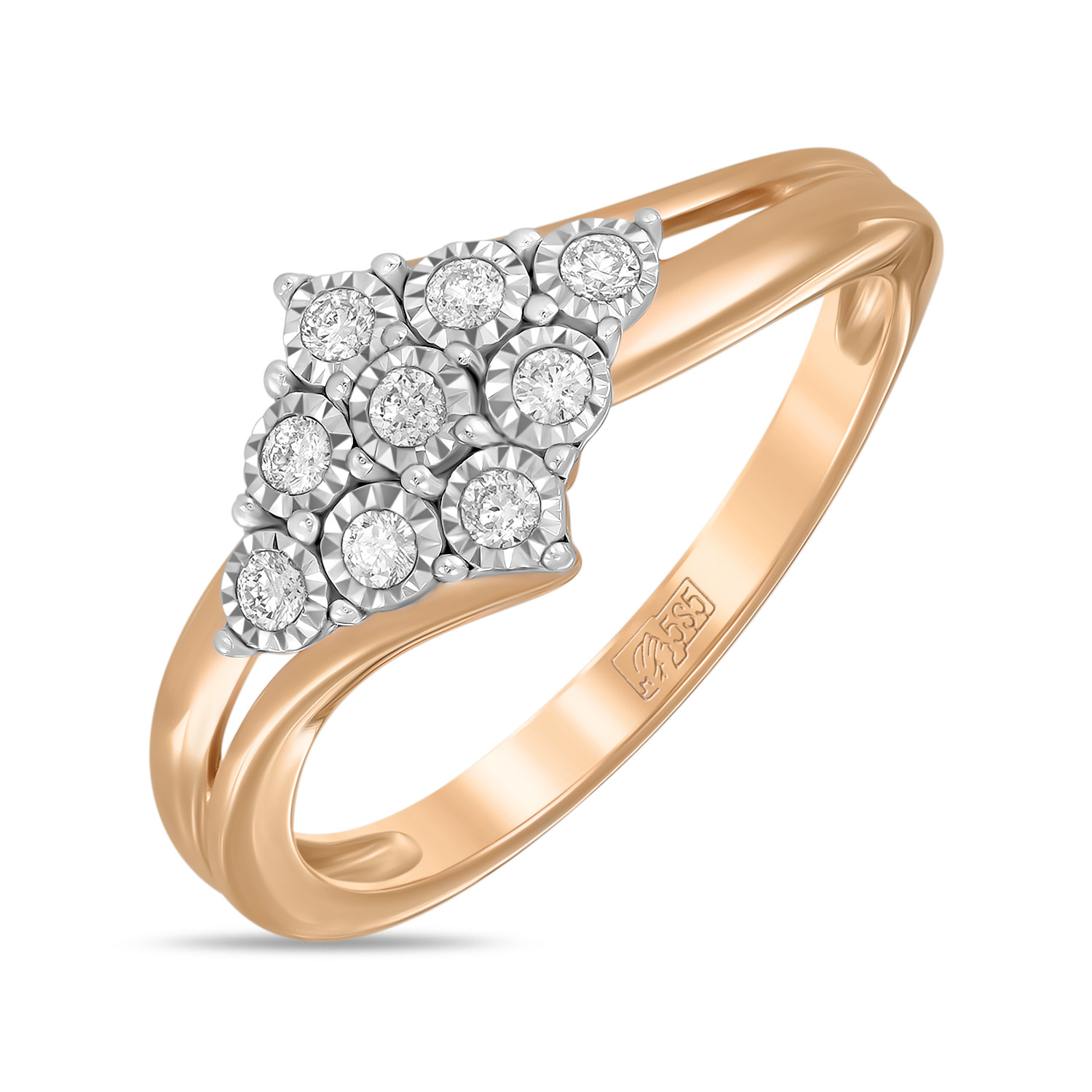 

Кольцо женское MIUZ Diamonds (Московский ювелирный завод) R178-IGR-22535 р.16.5, R178-IGR-22535