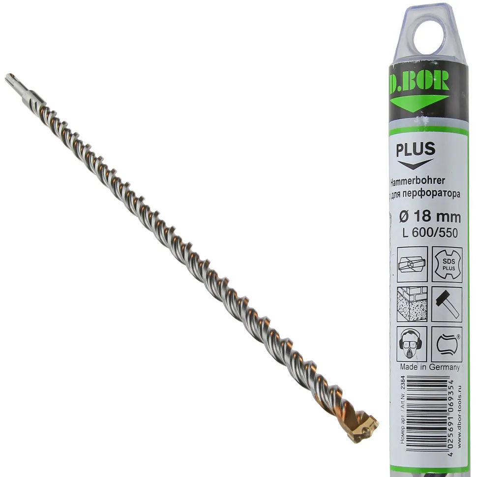

Бур D.BOR Бур SDS-plus V PLUS 18*550/600, 2-cutting (арт. 2384) "D.BOR", Бур SDS-plus V PLUS 18*550/600, 2-cutting (арт. 2384) "D.BOR"