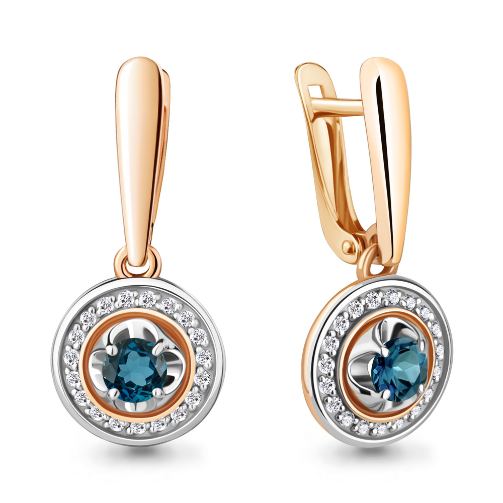 

Серьги из красного золота с бриллиантом Aquamarine Aquamarine 942890к_585_кз, 942890к_585_кз