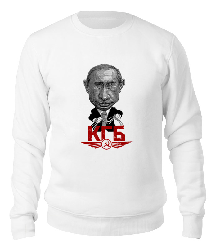 

Свитшот унисекс Printio Putin белый XL, Putin