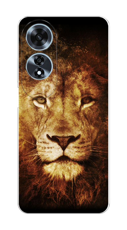 

Чехол на Oppo A60 "Лев", Черный;коричневый;желтый, 2516950-1