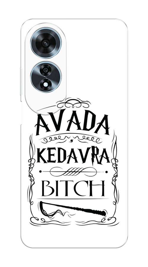 

Чехол на Oppo A60 "Avada kedavra bitch", Белый;серый;черный, 2516950-1