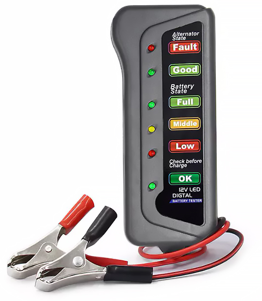 

Портативный тестер аккумулятора Battery Tester 12V, Battery Tester 12V