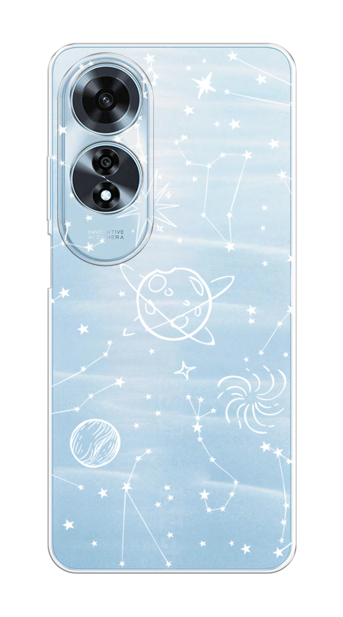 

Чехол на Oppo A60 "Планеты в космосе", Белый, 2516950-1