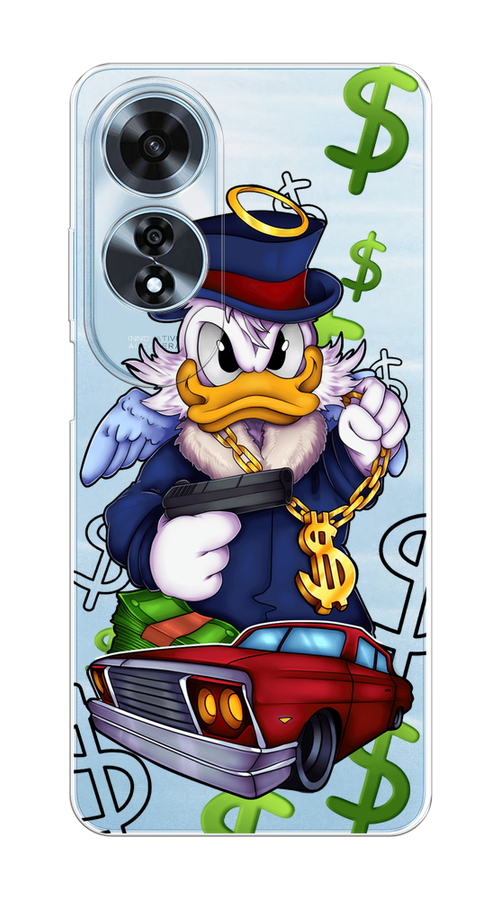 

Чехол на Oppo A60 "Scrooge McDuck with a Gold Chain", Красный;синий;белый, 2516950-1