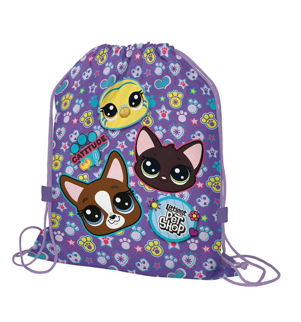 фото Мешок для обуви littlest pet shop, фиолетовый