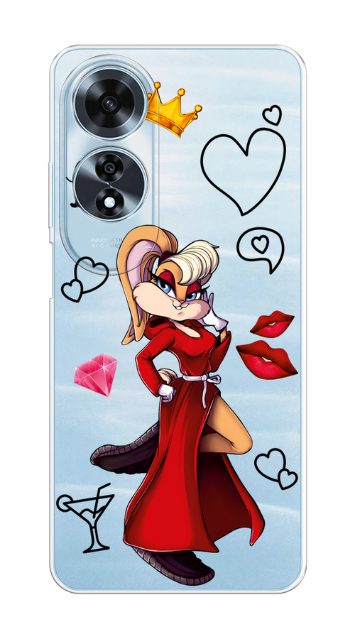 

Чехол на Oppo A60 "Rich Lola Bunny", Красный;бежевый;оранжевый, 2516950-1