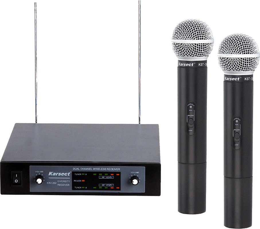 

Karsect Krv-20/kst-53v - радиосистема Vhf с двумя ручными микрофонами