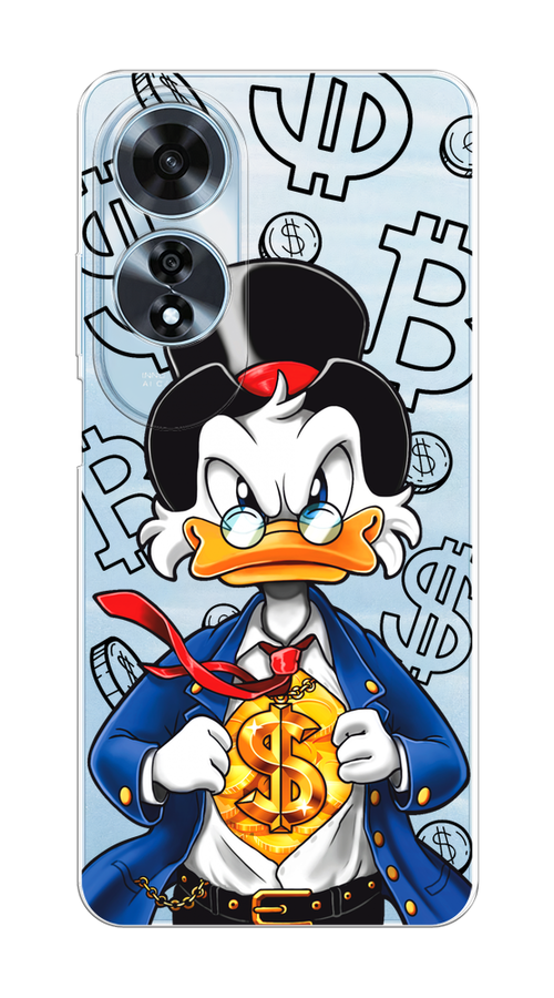 

Чехол на Oppo A60 "Scrooge Goldman", Черный;белый;синий, 2516950-1