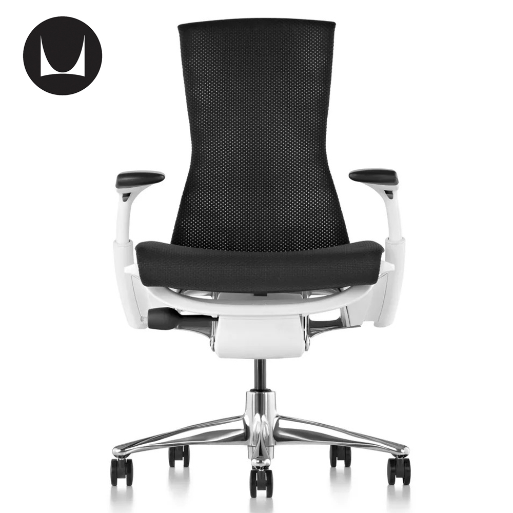 Кресло Herman Miller Embody Dark Carbon - White/Titanium (Balance)