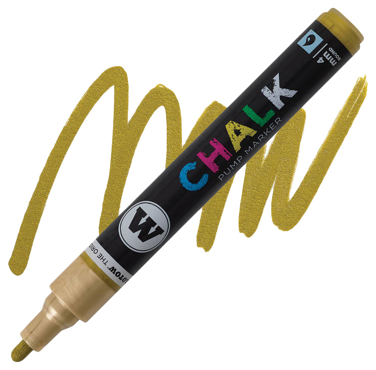 фото Маркер меловой molotow chalk mlt-228002 4 мм mlt-228002 золото