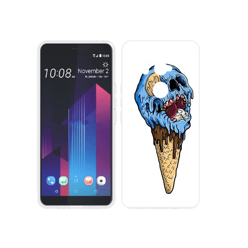 

Чехол MyPads Tocco для HTC U11 EYEs мороженное череп, Прозрачный, Tocco