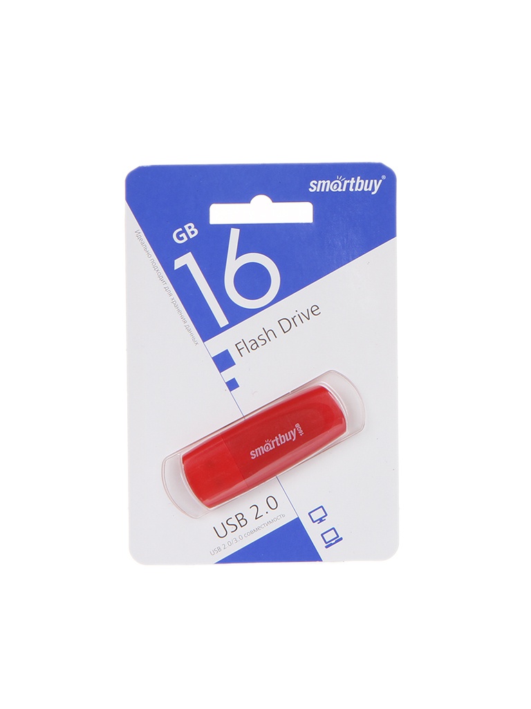 Флешка SmartBuy SB016GB2SCR 16 ГБ (SB016GB2SCR)