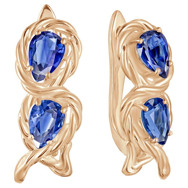 

Серьги из серебра с кианитом LAZURIT-ONLINE 8525PG, 8525PG
