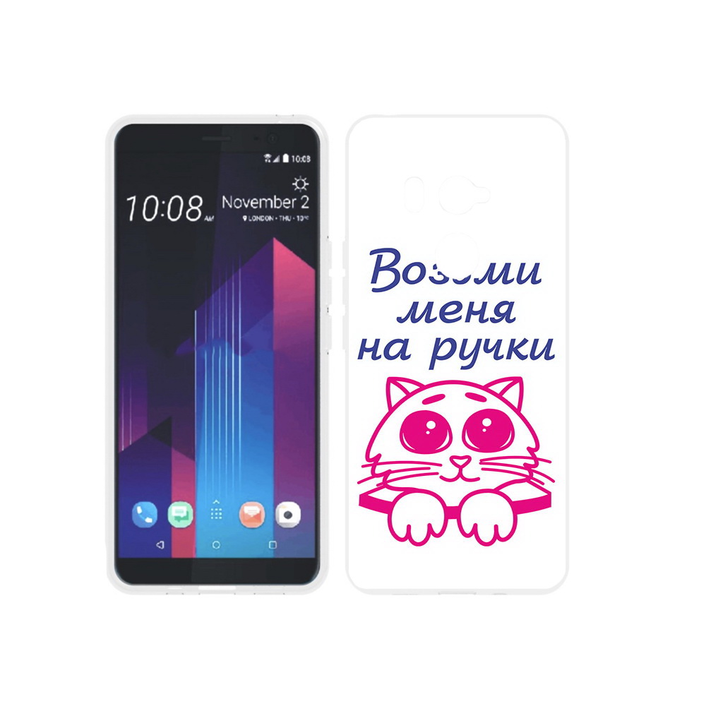 

Чехол MyPads Tocco для HTC U11 EYEs мяу, Прозрачный, Tocco