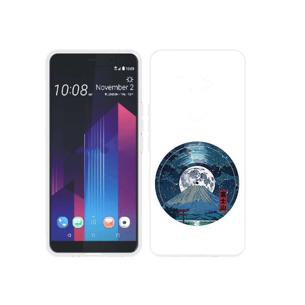 

Чехол MyPads Tocco для HTC U11 EYEs нарисованная виниловая гора с луной, Прозрачный, Tocco