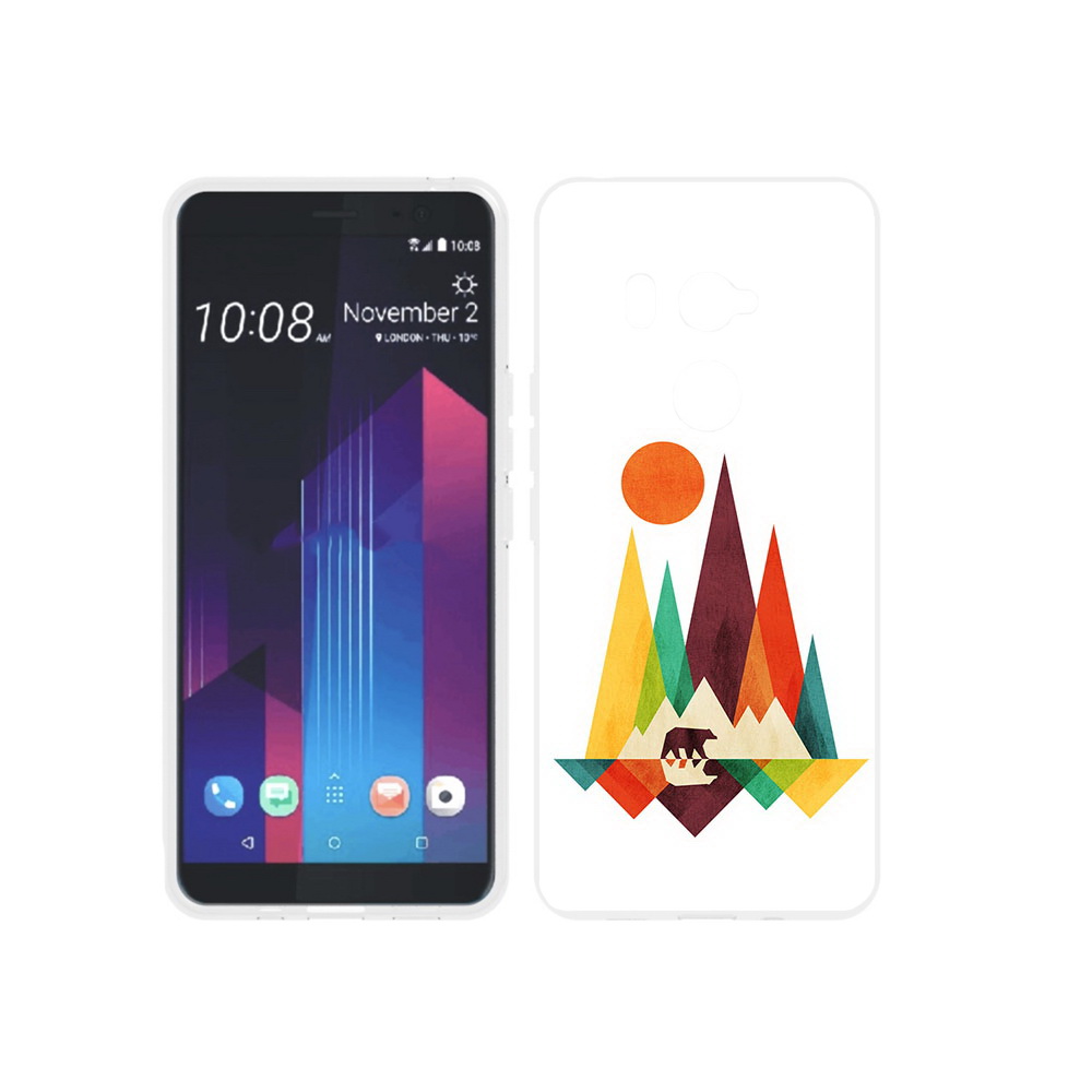 

Чехол MyPads Tocco для HTC U11 EYEs нарисованные горы с медведем, Прозрачный, Tocco
