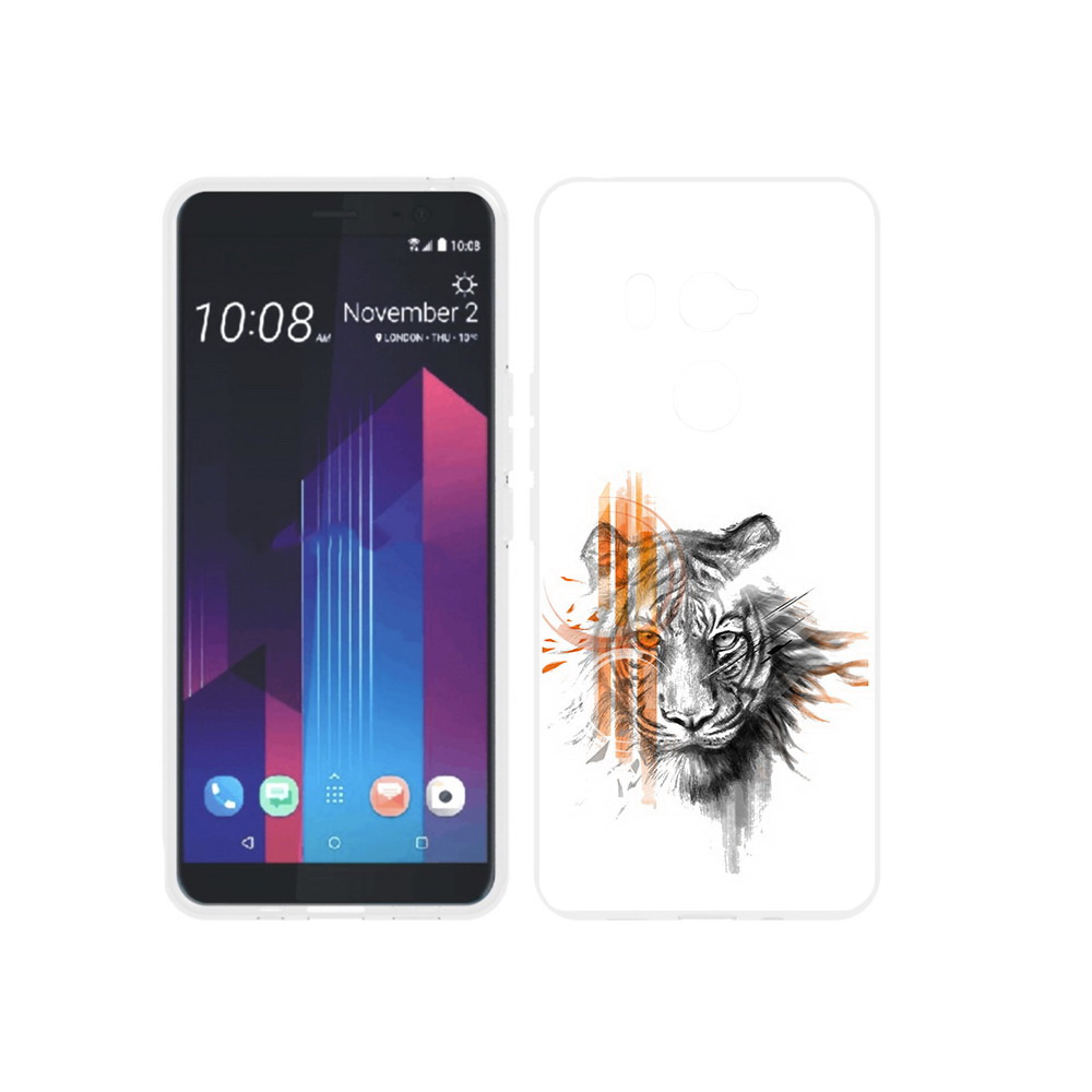 

Чехол MyPads Tocco для HTC U11 EYEs огненный тигр, Прозрачный, Tocco