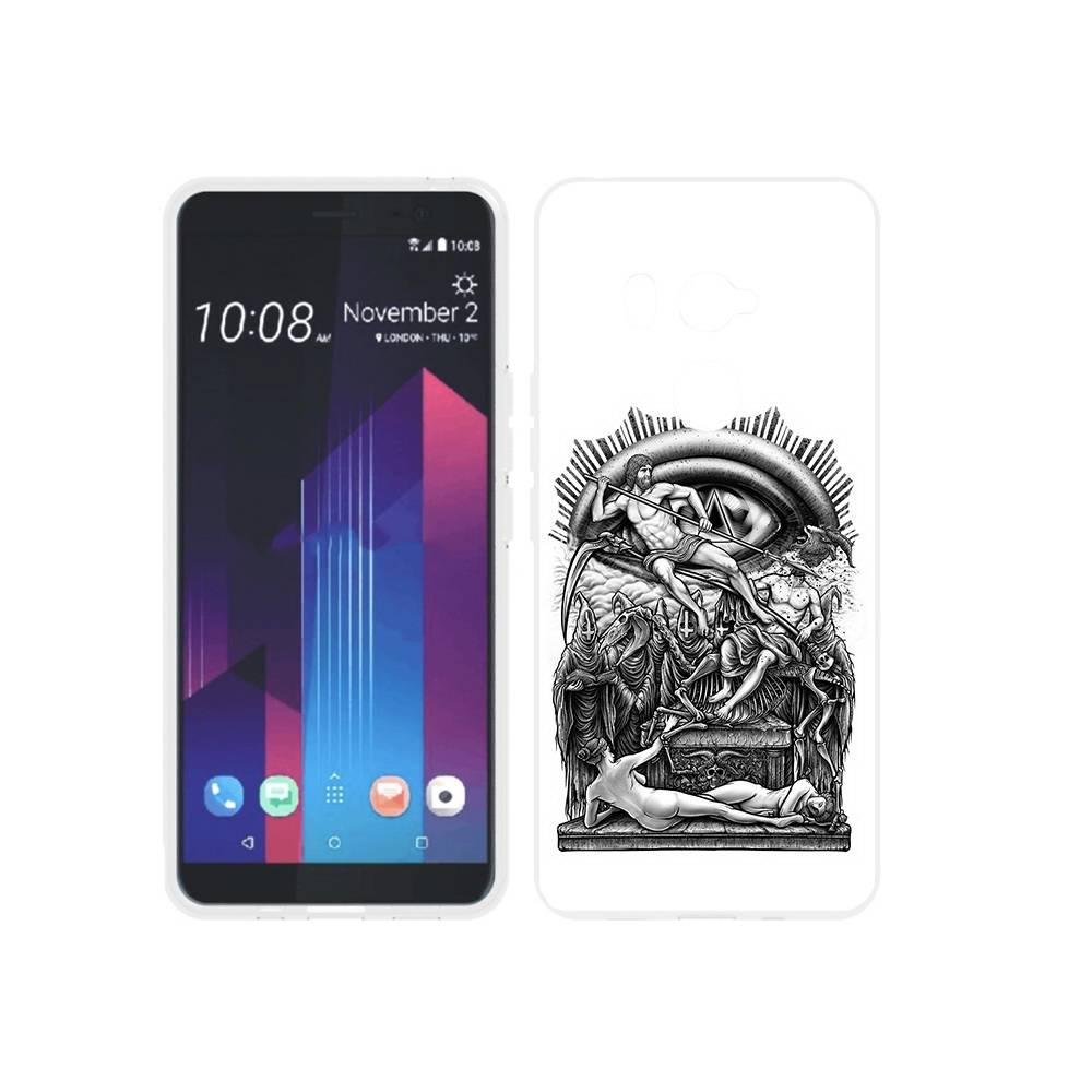 

Чехол MyPads Tocco для HTC U11 EYEs оракул черно белый, Прозрачный, Tocco