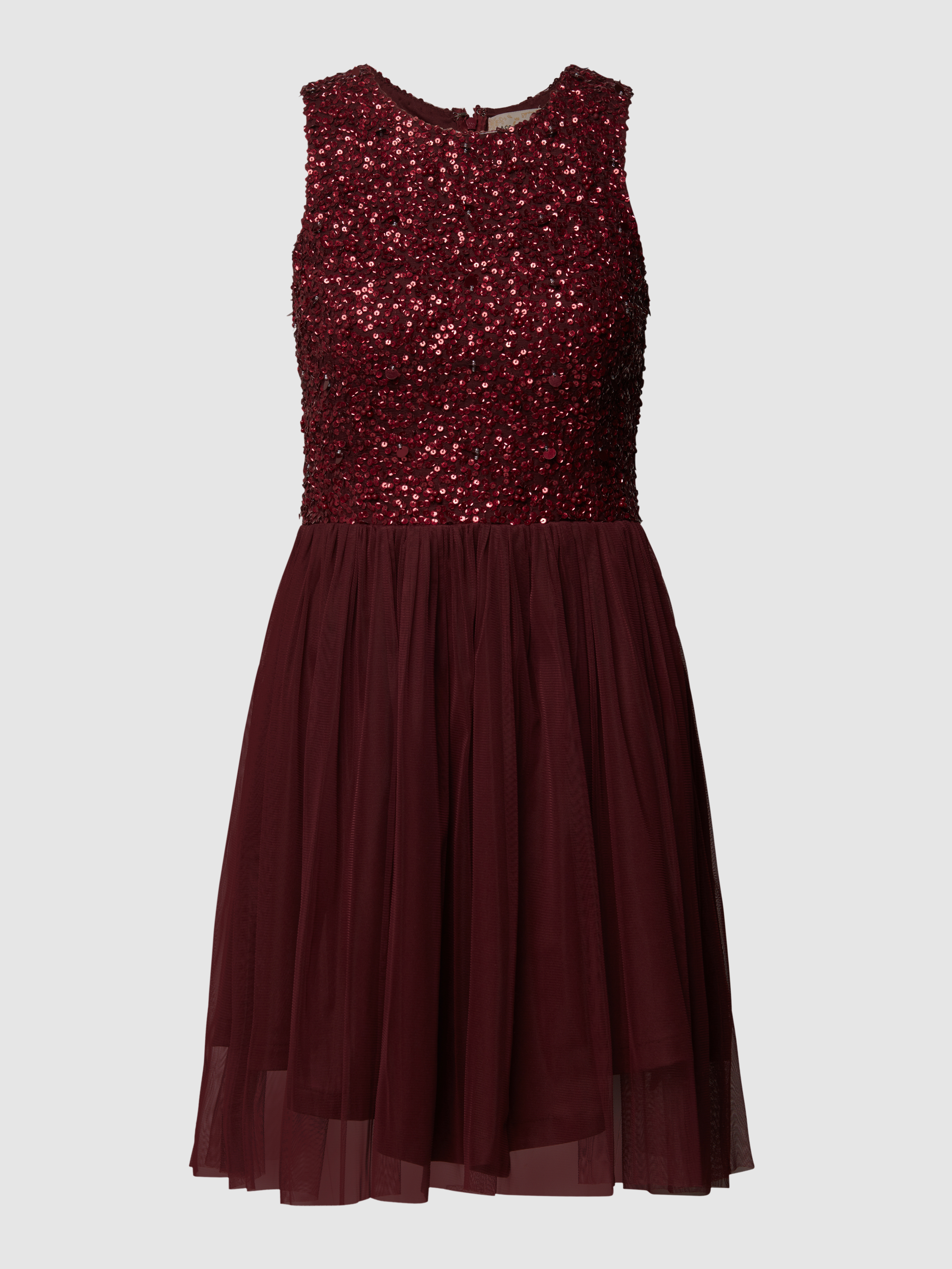 Платье женское Lace & Beads 1552013 бордовое 2XS (доставка из-за рубежа)