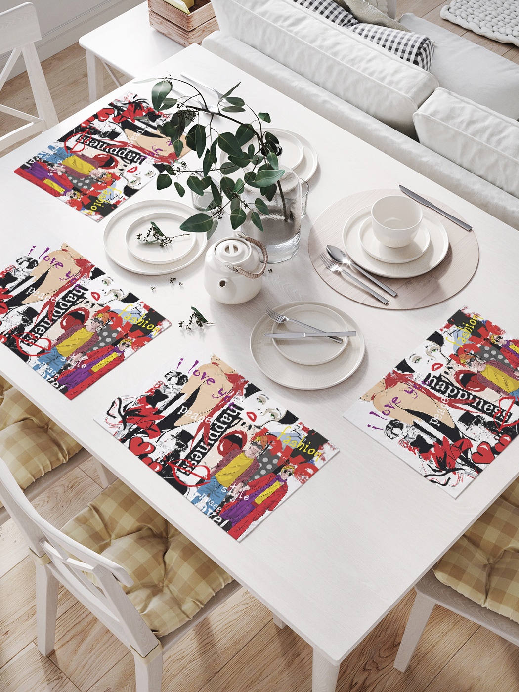 

Комплект салфеток для сервировки стола «Новая коллекция» (32х46 см, 4 шт.)