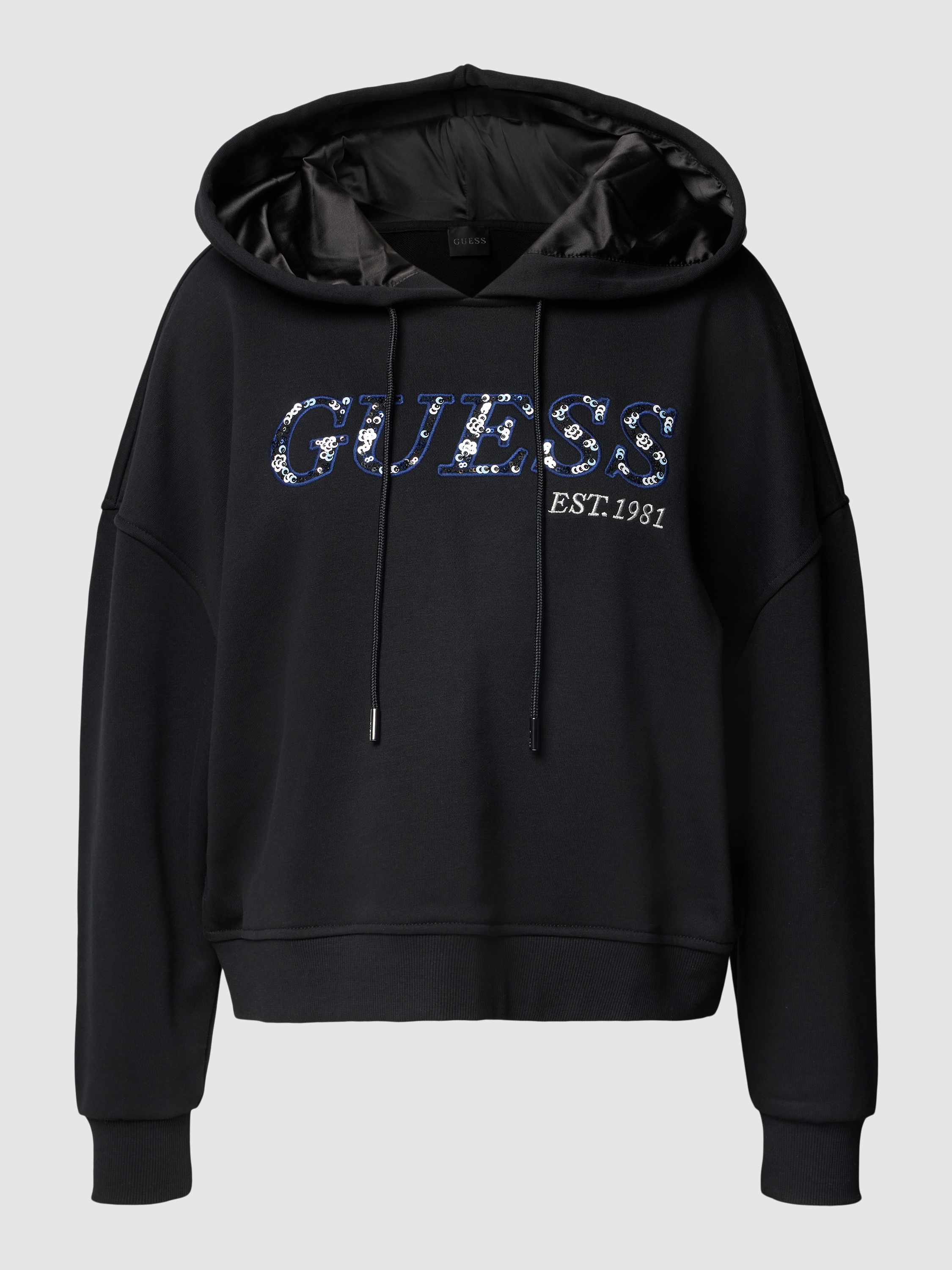 

Худи женское Guess 1721670 черное XS (доставка из-за рубежа), Черный, 1721670