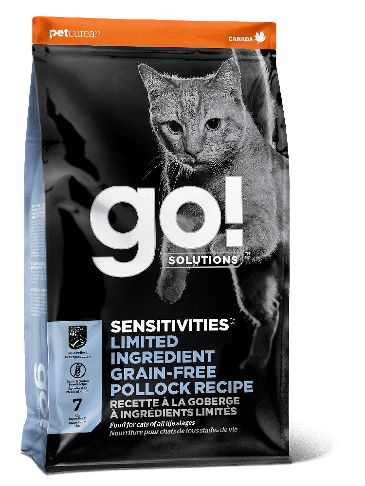 фото Сухой корм для кошек и котят go! sensitivities беззерновой с минтаем 7,26кг