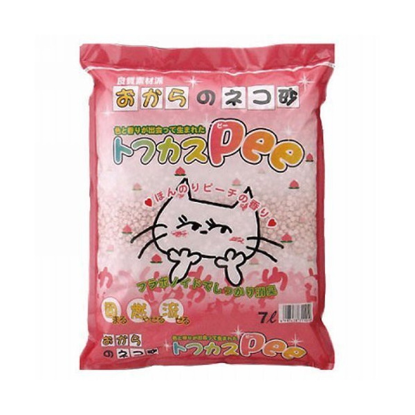 фото Комкующийся наполнитель для кошек japan premium pet соевый, персик, 4.3 кг, 7 л