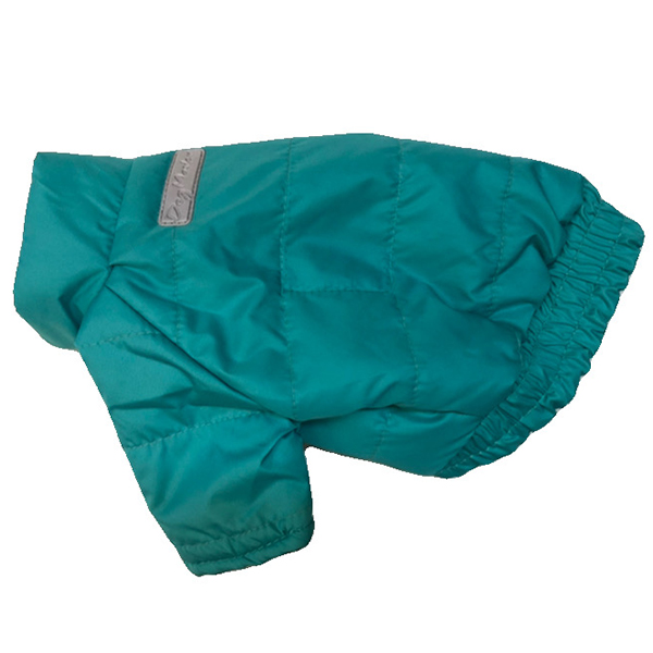 Куртка для собак ДОГ МАСТЕР , унисекс, голубой, M, длина спины 26 см