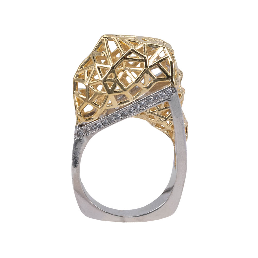 

Кольцо бижутерное Сетка OTOKODESIGN 6-56425 золотистое, 6-56425