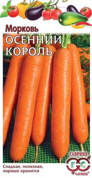 

Семена. Морковь "Осенний король" (вес: 2,0 г)