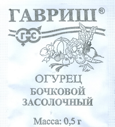

Семена. Огурец "Бочковой засолочный" (вес: 0,5 г)