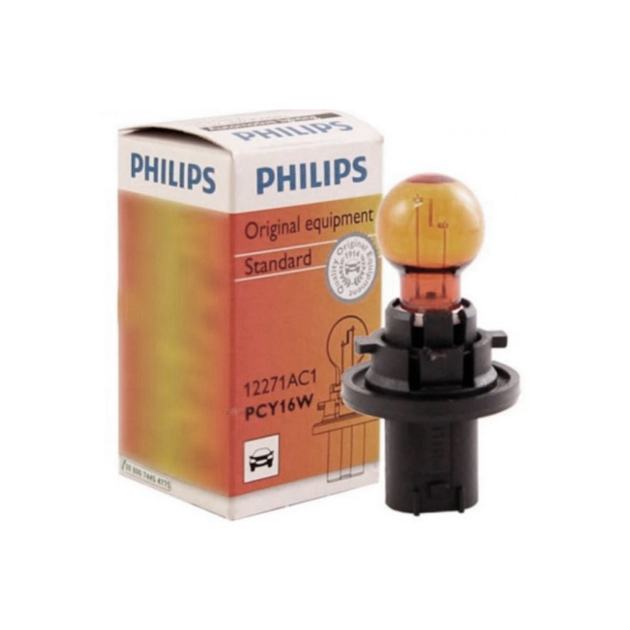 фото Лампа накаливания pcy16w 13.5v 16w pu20d/2 hiperclick philips 12271ac1