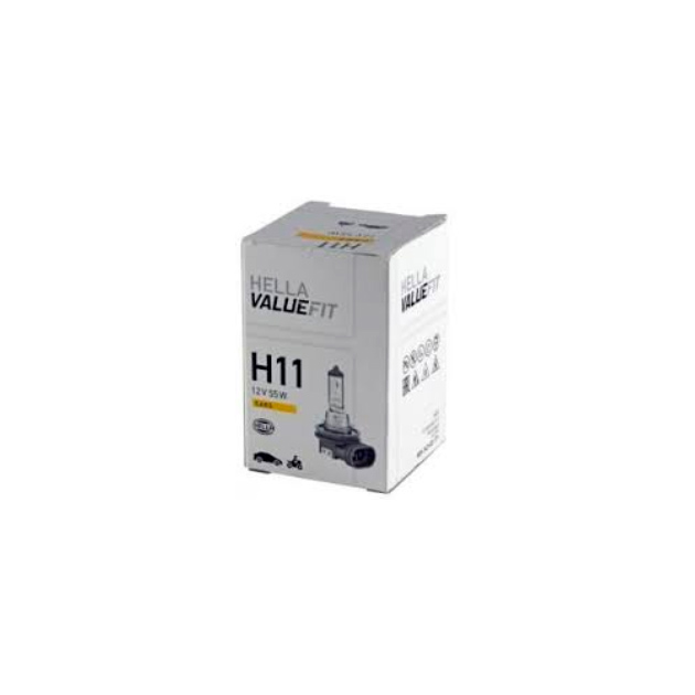 фото Лампа накаливания valuefit h11 12v 55w pgj 192 hella 8gh242632-171