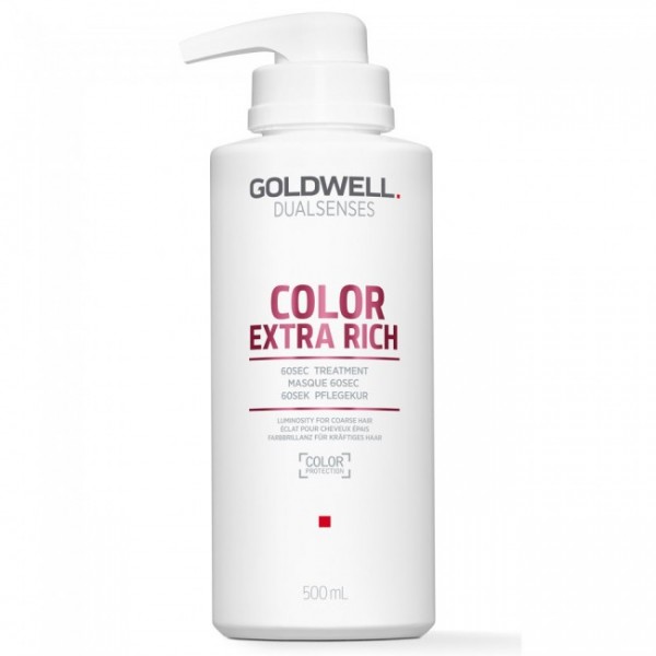 Интенсивный уход за 60 секунд для блеска окрашенных волос Goldwell DS COL ER 500 мл интенсивный уход goldwell dualsenses color extra rich за 60 секунд 200 мл