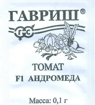 

Семена овощей Гавриш Томат Андромеда F1 0,1 г