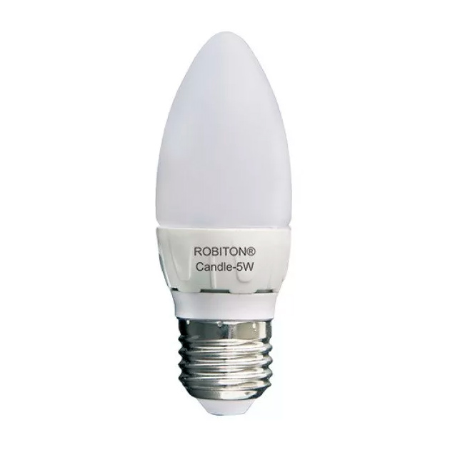 фото Лампа светодиодная robiton led candle-5w-4200k-e14 bl1 12370 robiton 12370