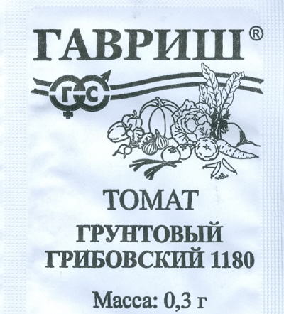 

Семена овощей Гавриш Томат Грунтовый Грибовский 1180 0,3 г