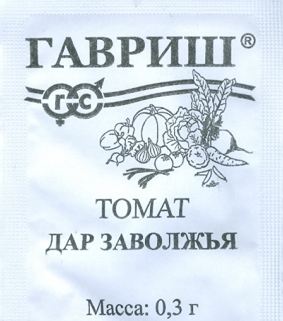 

Семена овощей Гавриш Томат Дар Заволжья 0,3 г