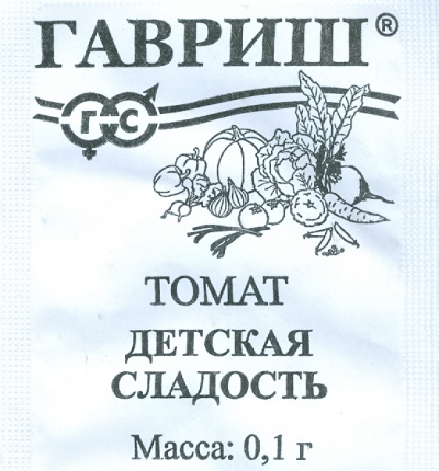 

Семена овощей Гавриш Томат Детская сладость 0,1 г