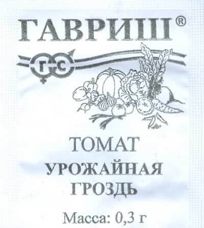 

Семена. Томат "Урожайная гроздь" (вес: 0,3 г)