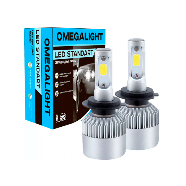 фото Светодиодный головной свет led omegalight standart h1 2400lm (2шт) omegalight olledh1st-1