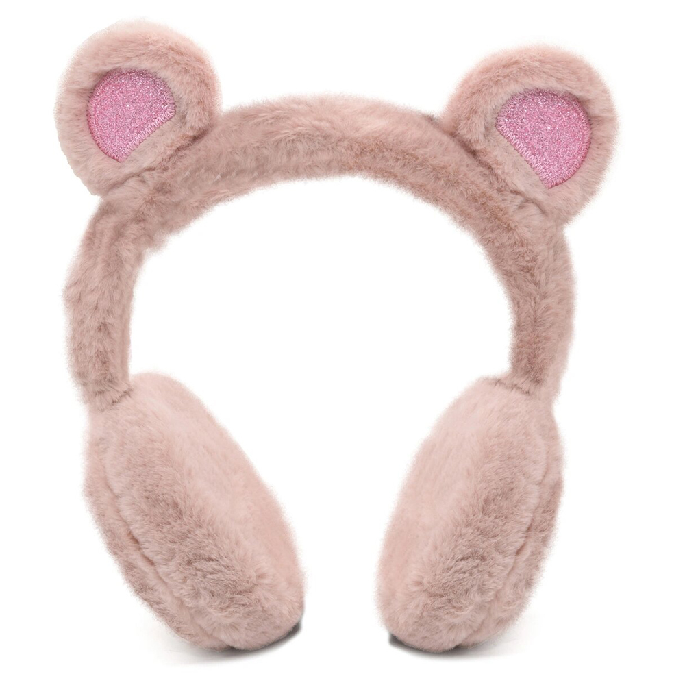 

Наушники меховые Sparkis Bear розовые, Розовый, Bear