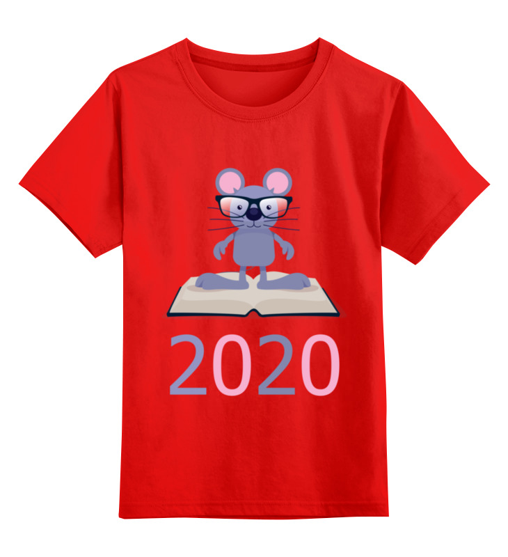 

Детская футболка Printio Мышка цв.красный р.128, 0000002895909
