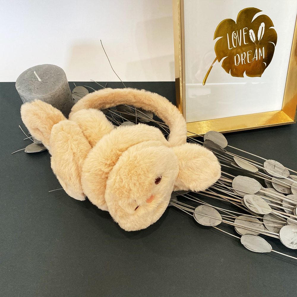 

Наушники меховые Sparkis Rabbit Face бежевые, Бежевый, Rabbit Face