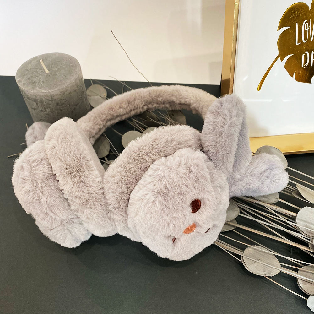 

Наушники меховые Sparkis Rabbit Face серые, Серый, Rabbit Face