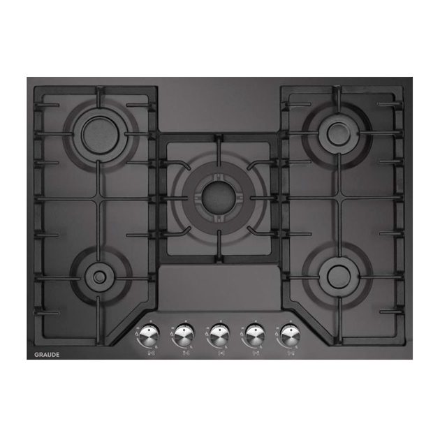 фото Встраиваемая газовая панель graude gs 70.1 sm black