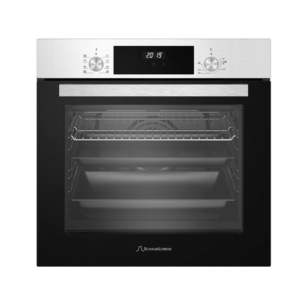 фото Встраиваемый электрический духовой шкаф schaub lorenz slb ee6836 silver/black