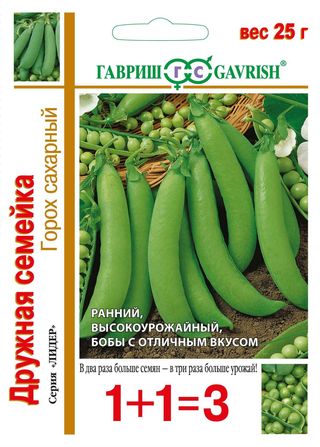 

Семена горох Гавриш Дружная семейка 1 уп.
